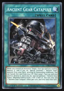 Ancient Gear Catapult - LDS1-EN089 - Common - 1st Edition Yugioh - Image 1