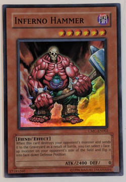 Yugioh - 1x Inferno Hammer - CMC-EN002 - NM - Vintage Rare Unlimited Edition - Image 1