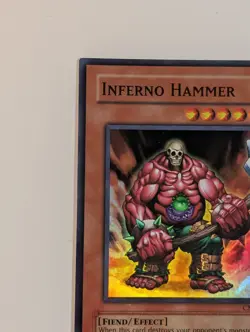 Yugioh - 1x Inferno Hammer - CMC-EN002 - NM - Vintage Rare Unlimited Edition - Image 3
