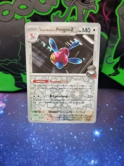 Team Rockets Porygon-Z 155/182 Reverse Holo Destined Rivals Pokemon Card NM Tcg - Image 1