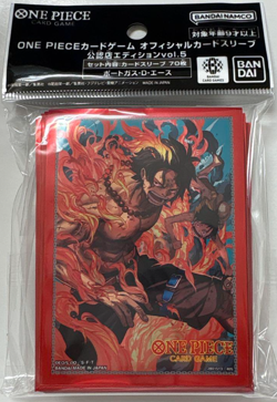 Portgas D. Ace 70 Sleeves One Piece Card Official Authorized Store Vol.5 Sealed - Image 1