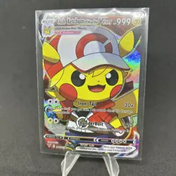 Ash Ketchum Pokemon Card VMAX Rainbow GX EX GX ACG V Star Holo Cosplay - Image 1