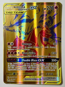 Reshiram & Charizard GX Tag Team SM247 (NM) Jumbo Card S&M: Black Star Promo - Image 1