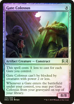 Gate Colossus Ravnica Allegiance MTG MAGIC ARTIFACT CREATURE CONSTRUCT FOIL - Image 1