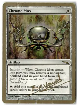MTG Chrome Mox - World Championship Decks 2004 Signed Heavily Played English - Image 1
