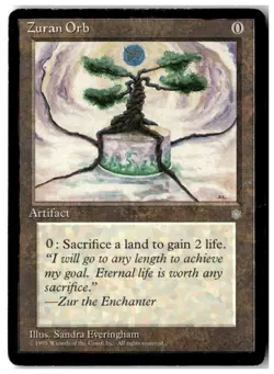 MTG Zuran Orb - Ice Age Heavily Played English - Image 1