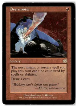 MTG Overmaster - Torment Moderately Played English - Image 1