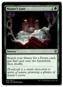 MTG Nature's Lore - CLB Lightly Played English - Image 1