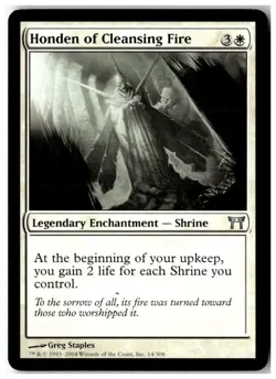 MTG Honden of Cleansing Fire - Champions of Kamigawa Heavily Played English - Image 1