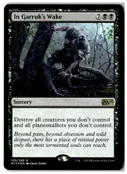 MTG Foil In Garruk's Wake - Core Set 2015 Moderately Played English - Image 1
