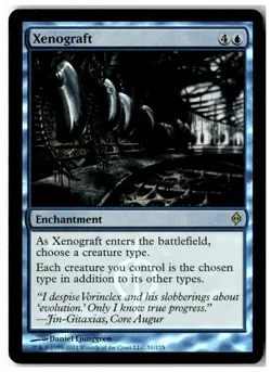 MTG Foil Xenograft - New Phyrexia Heavily Played English - Image 1