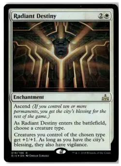 MTG Foil Radiant Destiny - Rivals of Ixalan Heavily Played English - Image 1