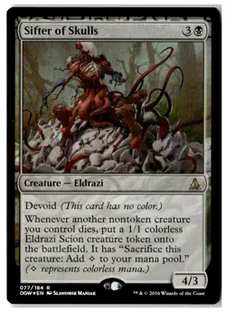 MTG Foil Sifter of Skulls - Oath of the Gatewatch Moderately Played English - Image 1