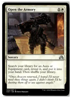 MTG Open the Armory - Shadows over Innistrad Moderately Played English - Image 1
