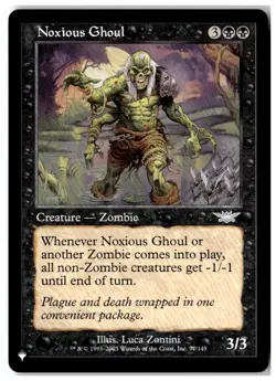 MTG Noxious Ghoul - The List Reprints Lightly Played English - Image 1