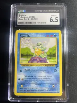 2002 Pokemon Legendary Collection #95/110 Squirtle CGC 6.5 - Image 1