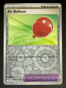 Air Balloon Reverse Holo 079/086 SV: Black Bolt Pokemon Card TCG - Image 1