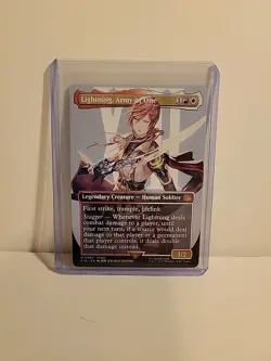 Lightning, Army of One (Borderless) - Final Fantasy - Magic MTG NM - Image 1