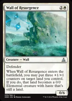 Wall of Resurgence -Foil Light Play MTG Oath of the Gatewatch - Image 1