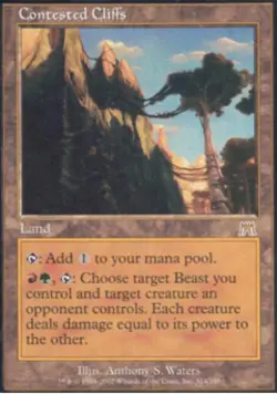 Contested Cliffs - Medium Play MTG Onslaught - Image 1