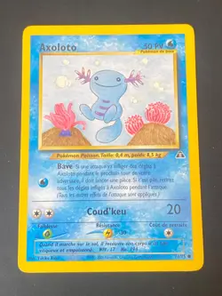CARTE POKEMON AXOLOTO 71/75 FR COMMUNE NEO DISCOVERY - EXC+ - Image 1