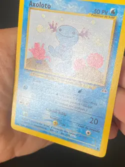 CARTE POKEMON AXOLOTO 71/75 FR COMMUNE NEO DISCOVERY - EXC+ - Image 2