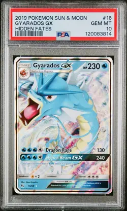 POKEMON PSA 10 GYARADOS GX 16/68 HIDDEN FATES ENGLISH 2019! - Image 1