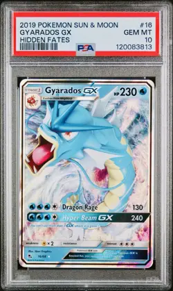 POKEMON PSA 10 GYARADOS GX 16/68 HIDDEN FATES ENGLISH 2019! - Image 1