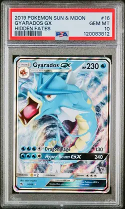 POKEMON PSA 10 GYARADOS GX 16/68 HIDDEN FATES ENGLISH 2019! - Image 1