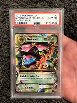 PSA 10 M VENUSAUR EX 2016 POKEMON XY EVOLUTIONS #2 - Image 1
