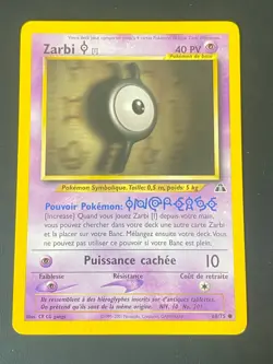 CARTE POKEMON ZARBI I 68/75 FR COMMUNE NEO DISCOVERY - EXC - Image 1