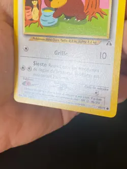 CARTE POKEMON TEDDIURSA 65/75 FR COMMUNE NEO DISCOVERY - NM - Image 3