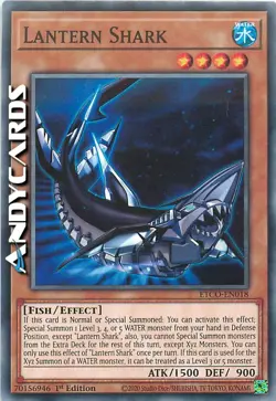 LANTERN SHARK • (Squalo Lanterna) • Comune • ETCO EN018 • 1Ed • Yugioh ANDYCARDS - Image 1