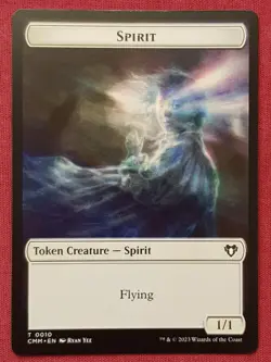 Magic The Gathering COMMANDER MASTERS CMM ELEMENTAL SPIRIT token card MTG - Image 2