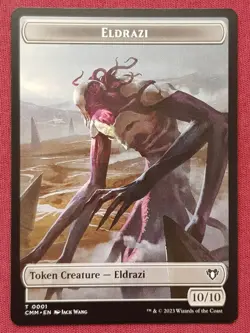 Magic The Gathering COMMANDER MASTERS CMM ELEMENTAL ELDRAZI token card MTG - Image 2