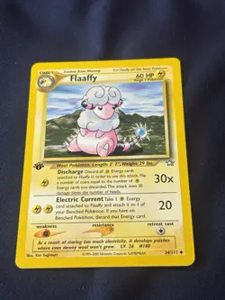 Flaaffy 34/111 Neo Genesis Regular 1st edition wotc Pokemon card Lp + - Image 1
