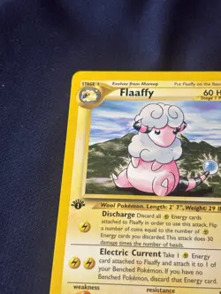 Flaaffy 34/111 Neo Genesis Regular 1st edition wotc Pokemon card Lp + - Image 2