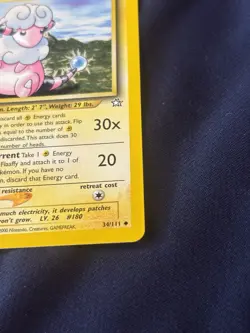 Flaaffy 34/111 Neo Genesis Regular 1st edition wotc Pokemon card Lp + - Image 4