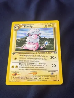 Flaaffy 34/111 Neo Genesis Regular 1st edition wotc Pokemon card Lp + - Image 5