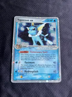 Pokemon TCG Card - Vaporeon ex - EX Delta Species 110/113 Holo Ultra Rare 2005 - Image 1