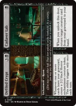 Defiled Crypt / Cadaver Lab - Near Mint MTG Duskmourn: House of Horror - Image 1