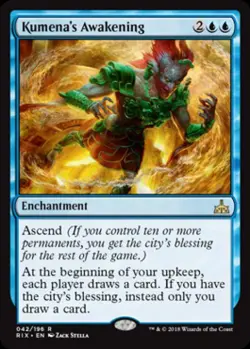 Kumena's Awakening - Near Mint MTG Rivals of Ixalan - Image 1