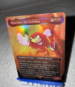Knuckles - Secret Lair x Sonic - MTG - Knuckles The Echidna - NM - Image 4