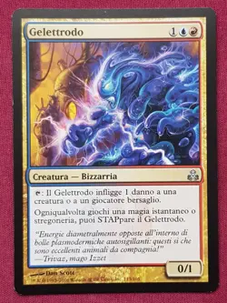 Magic The Gathering ITALIAN GUILDPACT GELECTRODE blue/red card MTG - Image 1