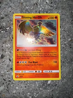 Pokemon TCG Cards Shining Ho-Oh SM70 Black Star Promo Holo - Image 3