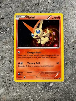 Pokemon TCG Cards Victini XY189 Black Star Promo Holo NM * SWIRL * - Image 1