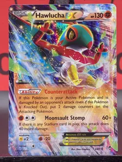 Hawlucha EX 64/111 Furious Fists Ultra Rare Holo Pokemon TCG 2014 VLP - Image 3