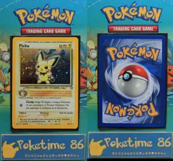 Pokemon, Wizards Neo Genesis, PICHU, rare holo, 12/111, mint - Image 1