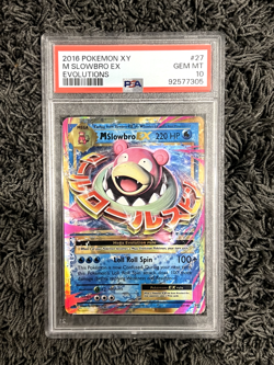 PSA 10 M SLOWBRO EX #27 2016 POKEMON XY EVOLUTIONS - Image 1