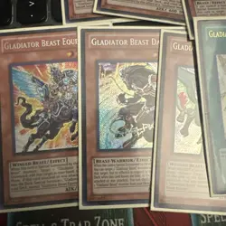 Yugioh Gladiator Beast Core LCGX Secret rare bestiari Darius equeste test tiger - Image 2